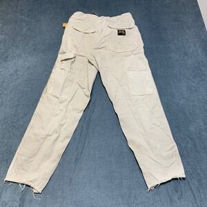 Stan Ray Carpenter Pants Women 27x26 White Utility Pockets Straight Leg Workwear